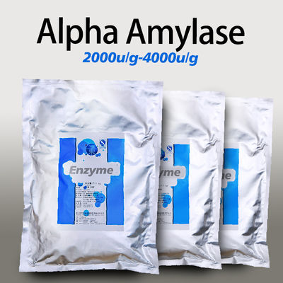 Water Soluble Enzyme That Breaks Down Starch 4000U/G Alpha Amylase Manufacturers Providing Enzyme Preparation Sample Minimum Order 1kg