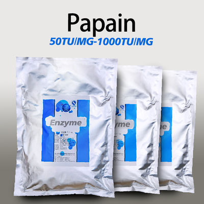 Food Enzymes Powder Papain Protein 50TU/MG-1000TU/MG Protease Customized