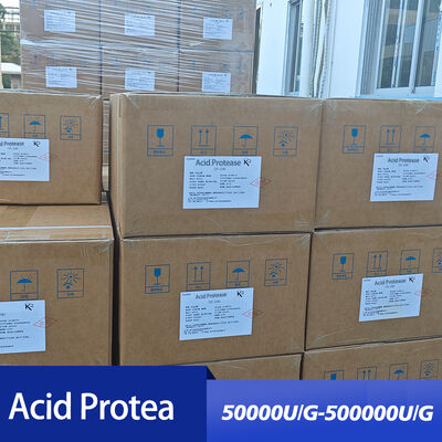 Industrial acidic protease is used for leather softening and textile processing